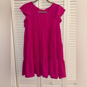 Hot pink Babydoll style Dress